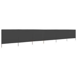 Paravent 6 panneaux Tissu 800 x 80 cm Gris
