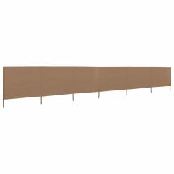 Paravent 6 panneaux Tissu 800 x 80 cm Taupe