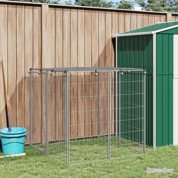 Chenil Argent� 110x110x110 cm Acier