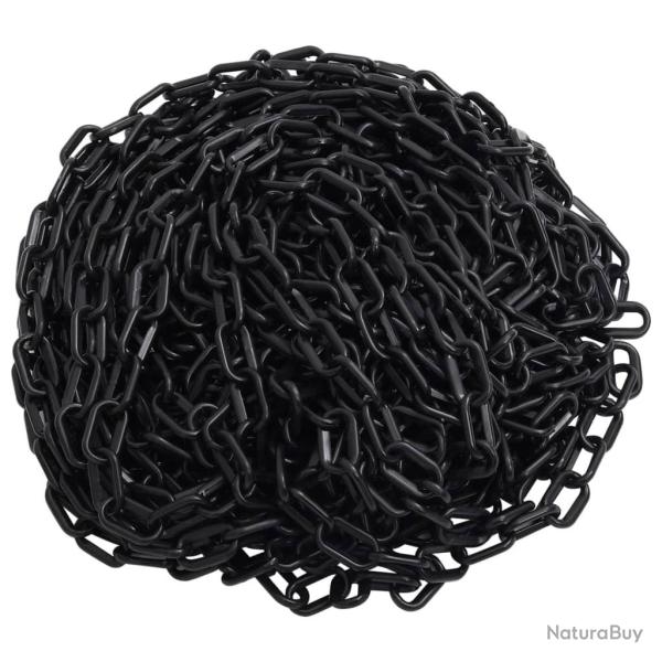 Cha�ne d'avertissement Noir 100 m �8 mm Plastique