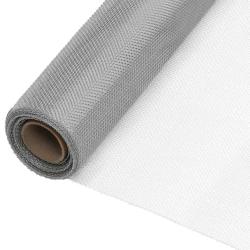 &Eacute;cran en treillis Acier inoxydable 112x2000 cm Argent&eacute;