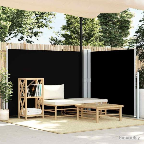 Auvent lat�ral r�tractable Noir 140 x 1000 cm