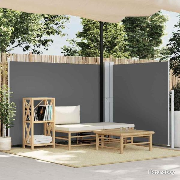 Auvent lat�ral r�tractable Anthracite 140 x 1000 cm