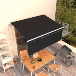 Auvent r&eacute;tractable automatique avec store 3,5x2,5 m Anthracite