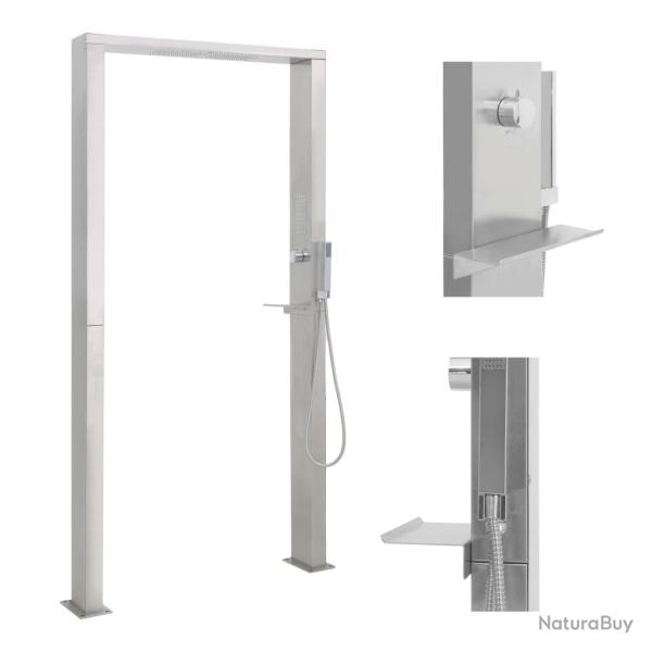 Douche d'ext�rieur � double jet Acier inoxydable