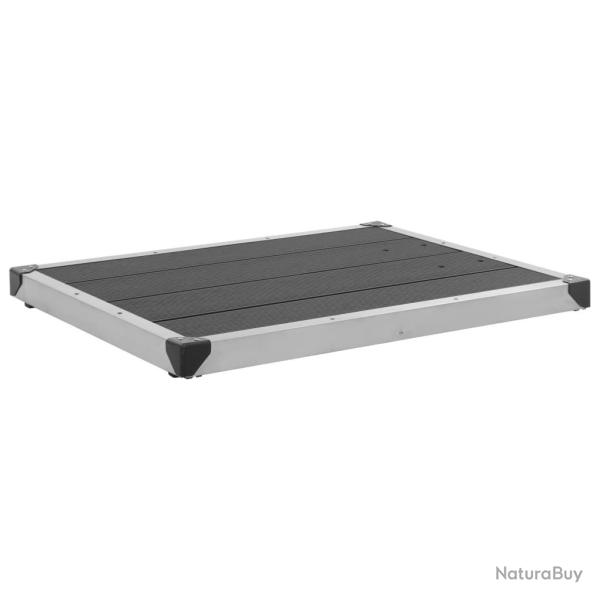 Receveur de douche ext�rieur WPC Inox 80x62 cm Gris