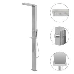 Douche d'ext&eacute;rieur Acier inoxydable Carr&eacute;