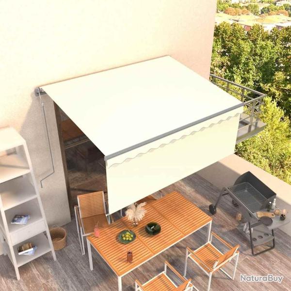 Auvent r�tractable automatique avec store 3x2,5 m Cr�me