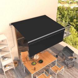 Auvent r&eacute;tractable automatique avec store 3,5x2,5 m Anthracite