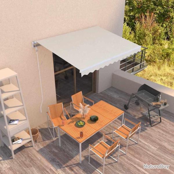 Auvent r�tractable automatique 300x250 cm Cr�me