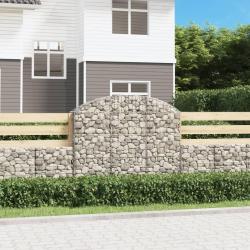 Panier de gabions arqu&eacute; 150x30x120/140 cm Fer galvanis&eacute;