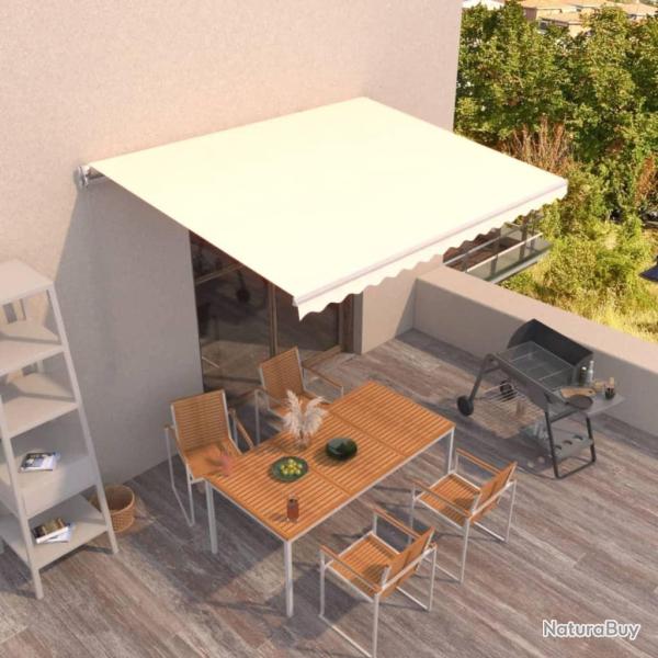 Auvent manuel r�tractable 400x350 cm Cr�me