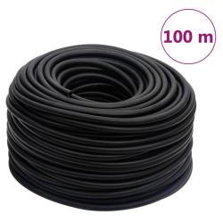 Tuyau d'air hybride noir 0,6" 100 m caoutchouc et PVC