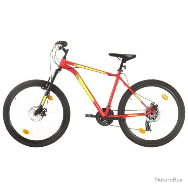 V�lo de montagne 21 vitesses Roues de 27,5 pouces 42 cm Rouge