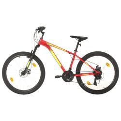 V&eacute;lo de montagne 21 vitesses Roues de 27,5 pouces 38 cm Rouge
