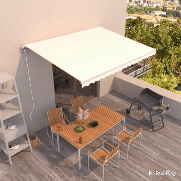 Auvent r�tractable automatique 400x350 cm Cr�me