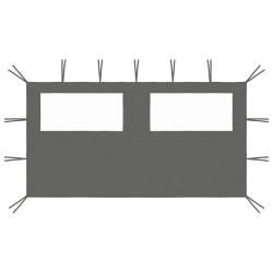 Paroi lat&eacute;rale de belv&eacute;d&egrave;re avec fen&ecirc;tres 4x2 m Anthracite