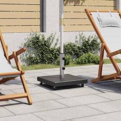 Socle de parasol Granite 30 kg Carr&eacute; Noir