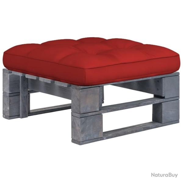 Pouf palette de jardin Bois de pin impr�gn� de gris