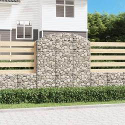 Panier de gabions arqu&eacute; 150x30x160/180 cm Fer galvanis&eacute;
