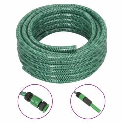Tuyau d'arrosage avec jeu de raccords vert 0,5" 30 m PVC
