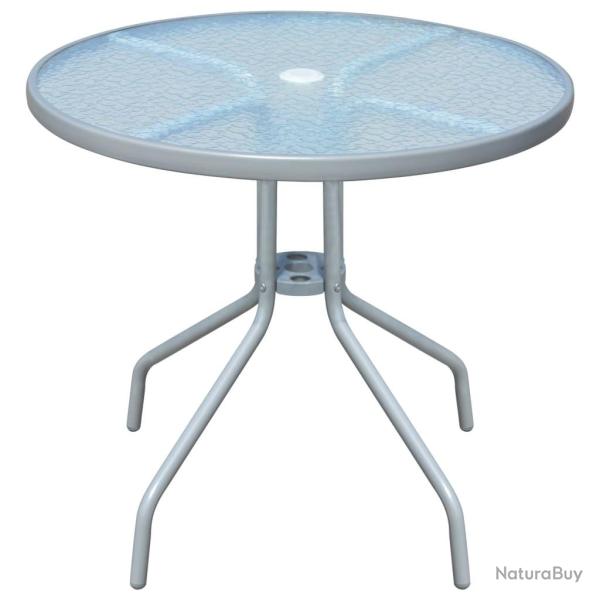 Table de bistro Gris 80x71 cm Acier