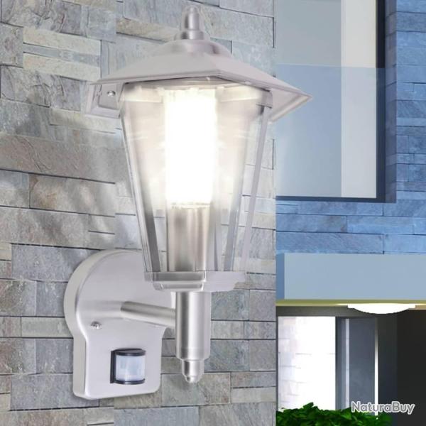 Lampe murale ext�rieure avec capteur Acier inoxydable