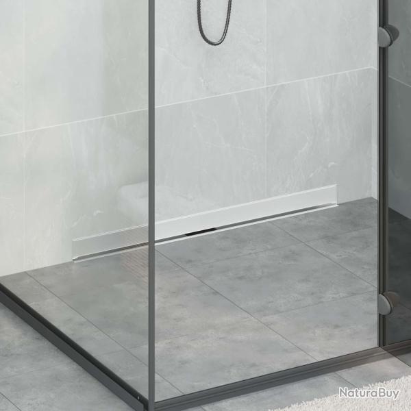 Drain de Douche Mont� au Mur Argent� 90 cm Acier Inox 304