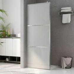 Paroi de douche &agrave; l'italienne &agrave; verre ESG d&eacute;poli 140x195 cm