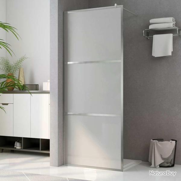 Paroi de douche � l'italienne � verre ESG d�poli 140x195 cm