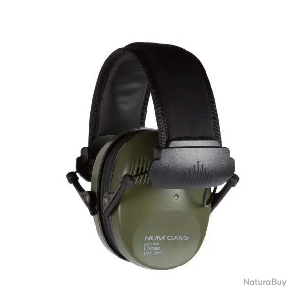 Casque antibruit electronique Num'axes  CAS1034B kaki