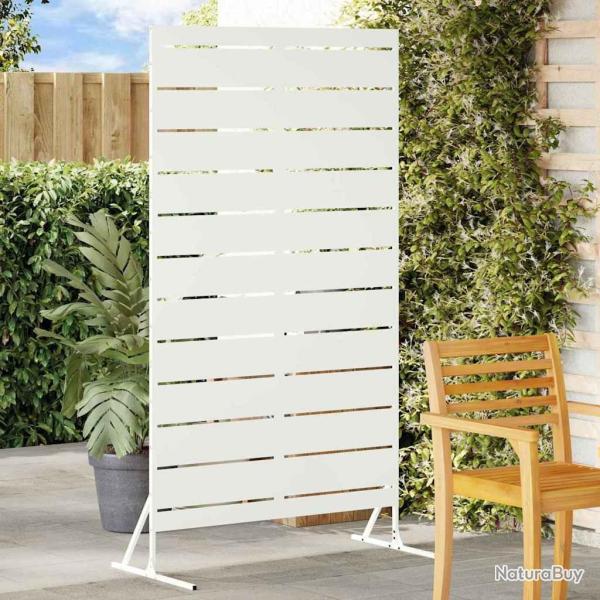 �cran de confidentialit� Blanc 100 x 50 x 180 cm Acier