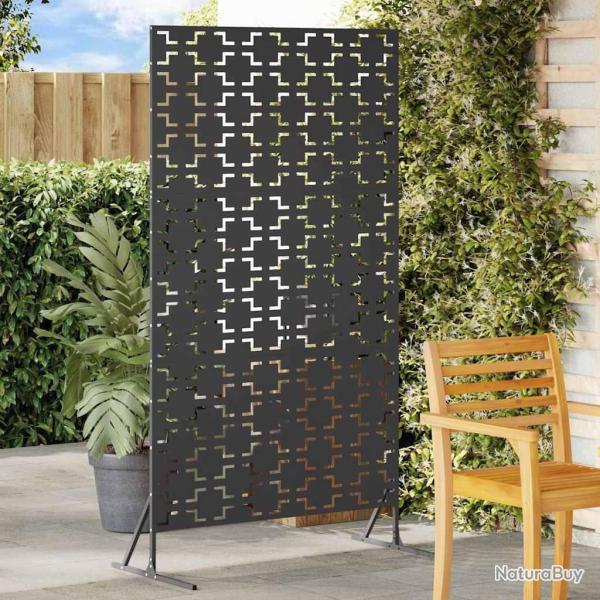�cran de confidentialit� Noir 100 x 50 x 180 cm Acier