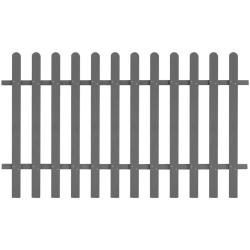 Cl&ocirc;ture &agrave; piquets WPC 200x120 cm