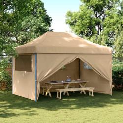 Tente de f&ecirc;te Beige 279 x 410 x 315 cm Tissu Oxford