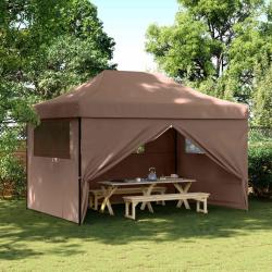 Tente de f&ecirc;te Marron 279 x 410 x 315 cm Tissu Oxford