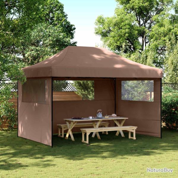 Tente de f�te Marron 279 x 410 x 315 cm Tissu Oxford