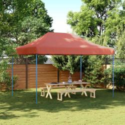 Tente de f&ecirc;te Terre cuite 279 x 410 x 315 cm Tissu Oxford
