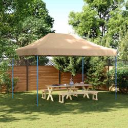Tente de f&ecirc;te Beige 279 x 410 x 315 cm Tissu Oxford