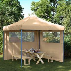 Tente de f&ecirc;te Beige 292 x 292 x 315 cm Tissu Oxford