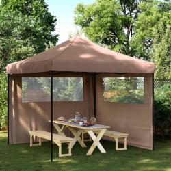 Tente de f&ecirc;te Marron 292 x 292 x 315 cm Tissu Oxford