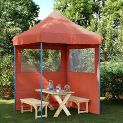 Tente de f&ecirc;te Terre cuite 200 x 200 x 306 cm Tissu Oxford