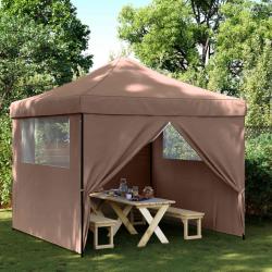 Tente de f&ecirc;te Marron 292 x 292 x 315 cm Tissu Oxford