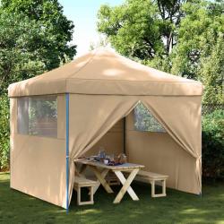 Tente de f&ecirc;te Beige 292 x 292 x 315 cm Tissu Oxford