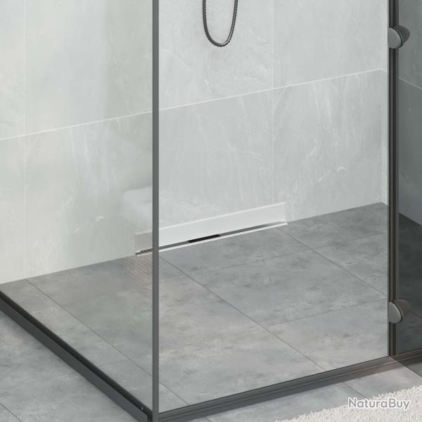 Drain de Douche Mont� au Mur Argent� 50 cm Acier Inox 304