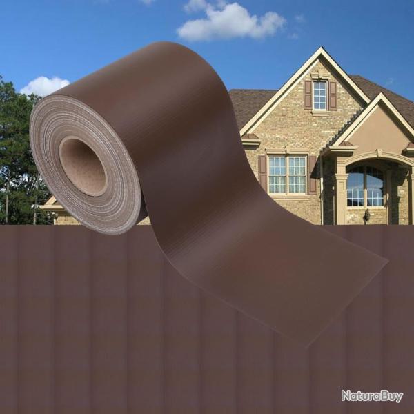 �cran d'intimit� de jardin PVC 35x0,19 m Marron