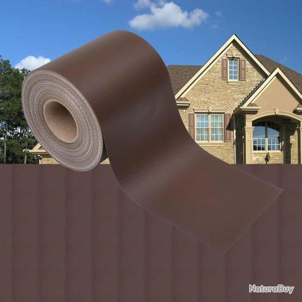�cran d'intimit� de jardin PVC 70x0,19 m Marron