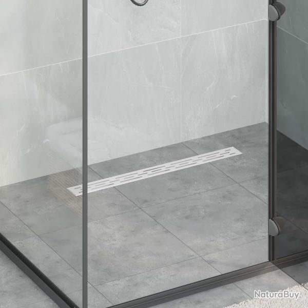Drain de douche avec couvercle en verre et siphon � 360� 70 cm