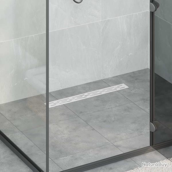 Drain de douche avec couvercle en verre et siphon � 360� 60 cm