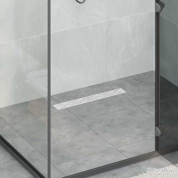Drain de douche avec couvercle en verre et siphon � 360� 50 cm